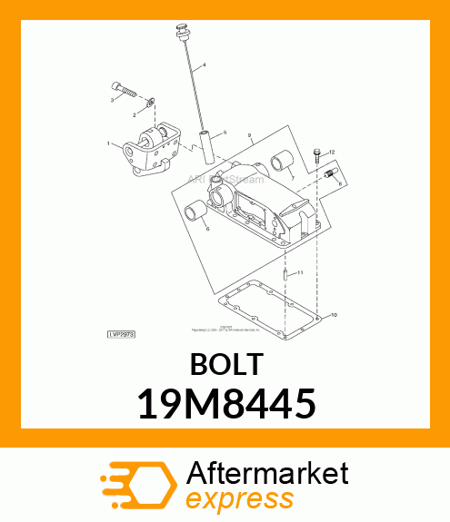 SCREW, HEX SOCKET HEAD, METRIC 19M8445