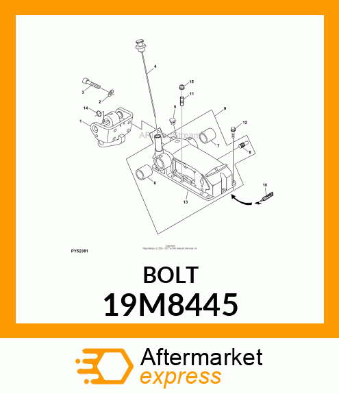 SCREW, HEX SOCKET HEAD, METRIC 19M8445