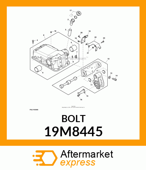 SCREW, HEX SOCKET HEAD, METRIC 19M8445