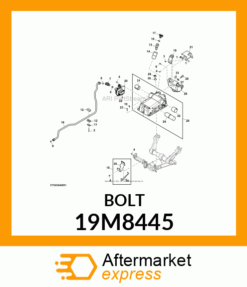 SCREW, HEX SOCKET HEAD, METRIC 19M8445