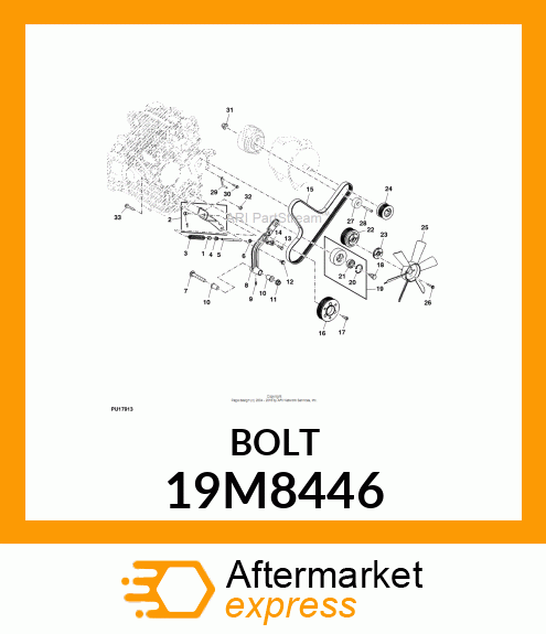 SCREW, HEX SOCKET HEAD, METRIC 19M8446