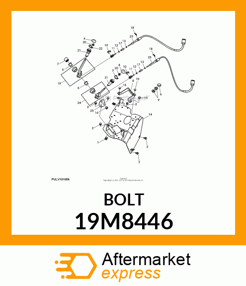 SCREW, HEX SOCKET HEAD, METRIC 19M8446