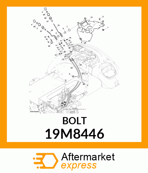 SCREW, HEX SOCKET HEAD, METRIC 19M8446