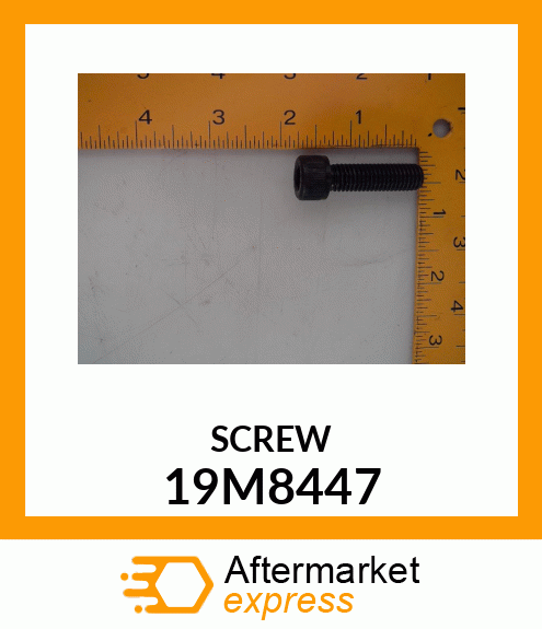 SCREW, HEX SOCKET HEAD, METRIC 19M8447