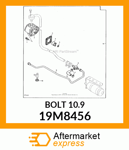 SCREW, HEX HEAD, METRIC 19M8456