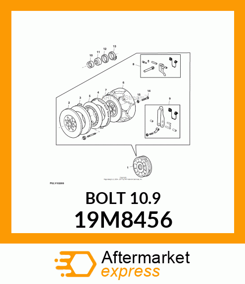 SCREW, HEX HEAD, METRIC 19M8456