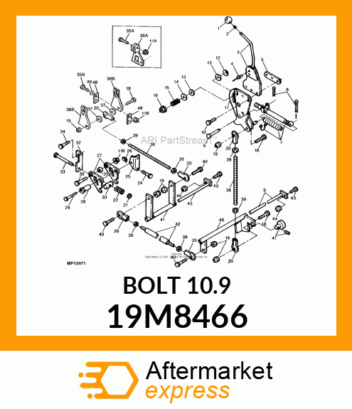 SCREW, HEX HEAD, METRIC 19M8466