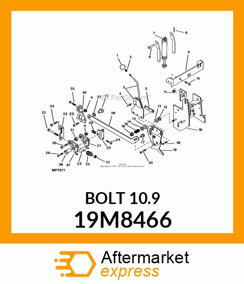 SCREW, HEX HEAD, METRIC 19M8466