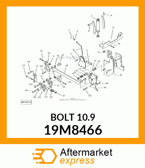 SCREW, HEX HEAD, METRIC 19M8466