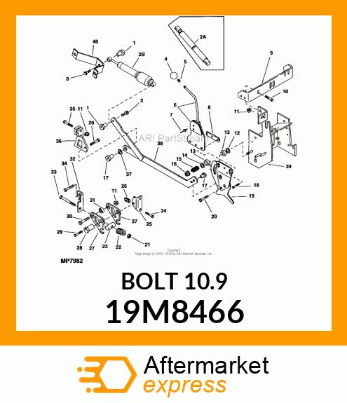 SCREW, HEX HEAD, METRIC 19M8466