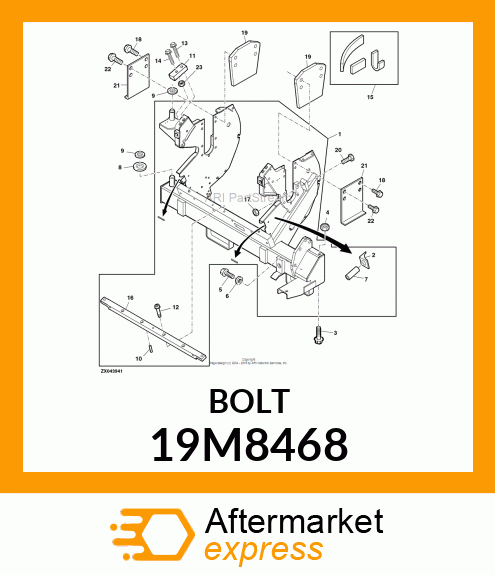 SCREW, FLANGED, METRIC 19M8468