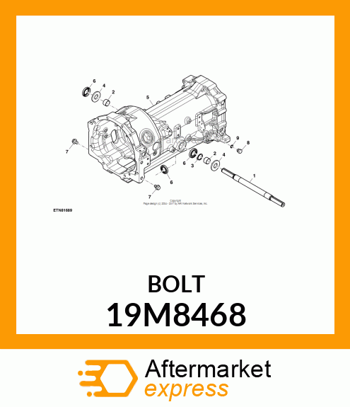 SCREW, FLANGED, METRIC 19M8468