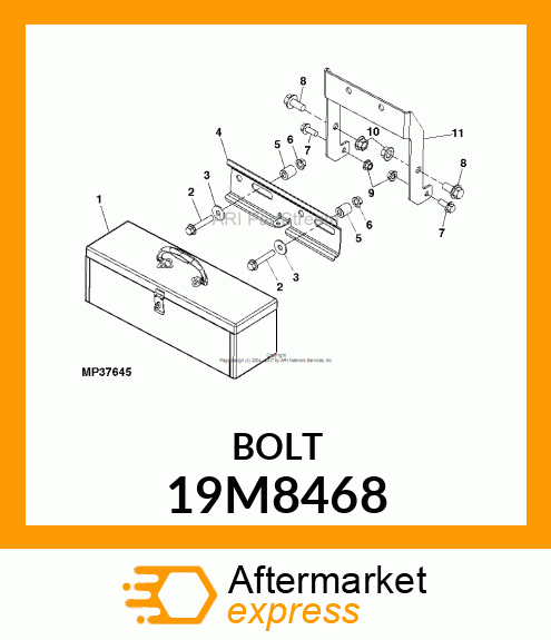 SCREW, FLANGED, METRIC 19M8468