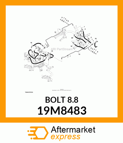 SCREW, FLANGED, METRIC 19M8483