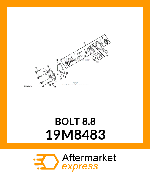 SCREW, FLANGED, METRIC 19M8483