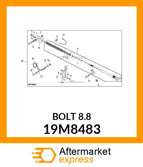 SCREW, FLANGED, METRIC 19M8483