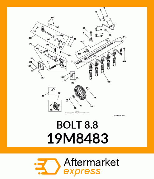 SCREW, FLANGED, METRIC 19M8483