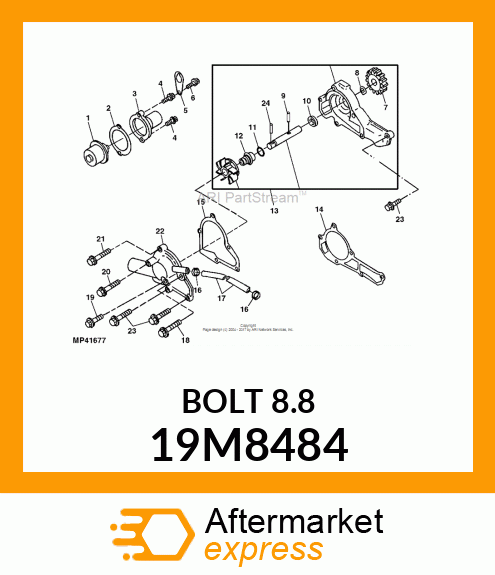 SCREW, FLANGED, METRIC 19M8484