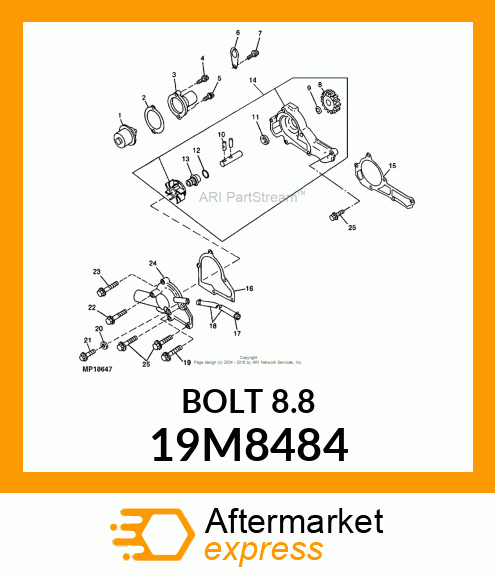 SCREW, FLANGED, METRIC 19M8484