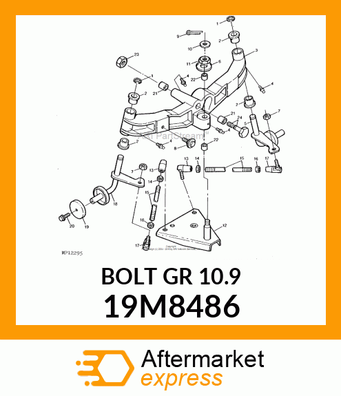 SCREW, HEX HEAD, METRIC 19M8486