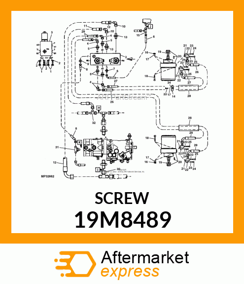 SCREW, HEX SOCKET HEAD, METRIC 19M8489