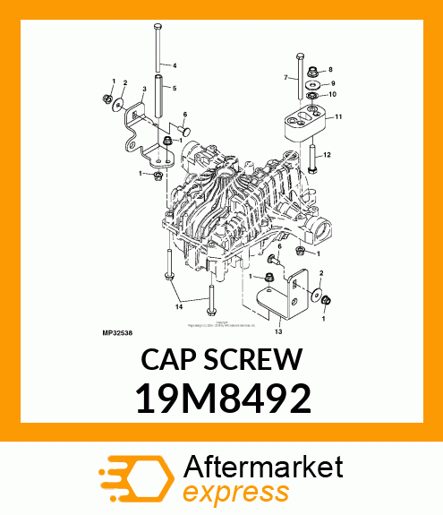 SCREW, HEX HEAD, METRIC 19M8492