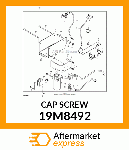 SCREW, HEX HEAD, METRIC 19M8492