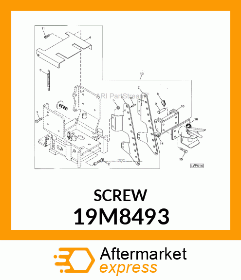 SCREW, HEX SOCKET HEAD, METRIC 19M8493