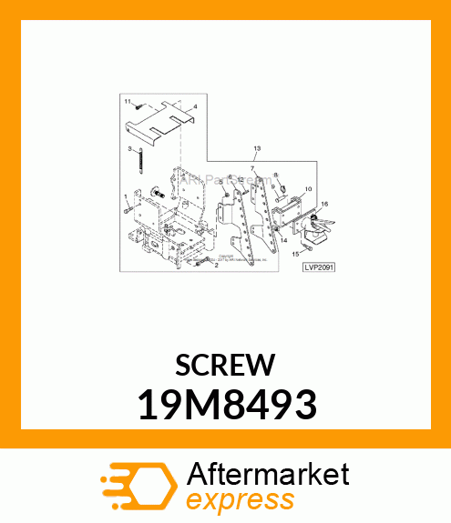 SCREW, HEX SOCKET HEAD, METRIC 19M8493