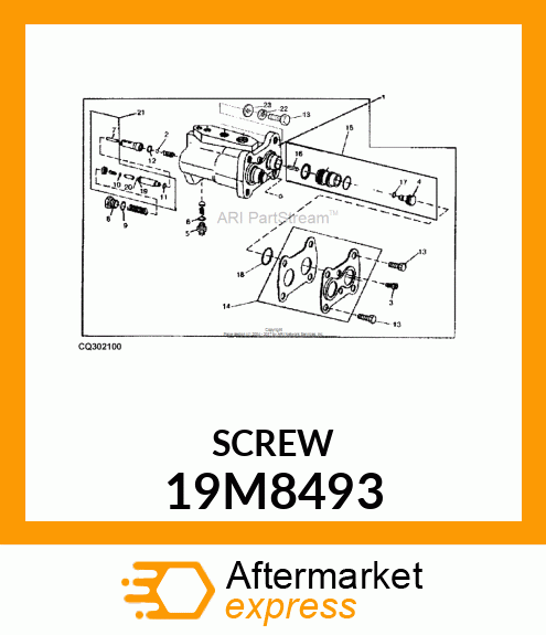 SCREW, HEX SOCKET HEAD, METRIC 19M8493