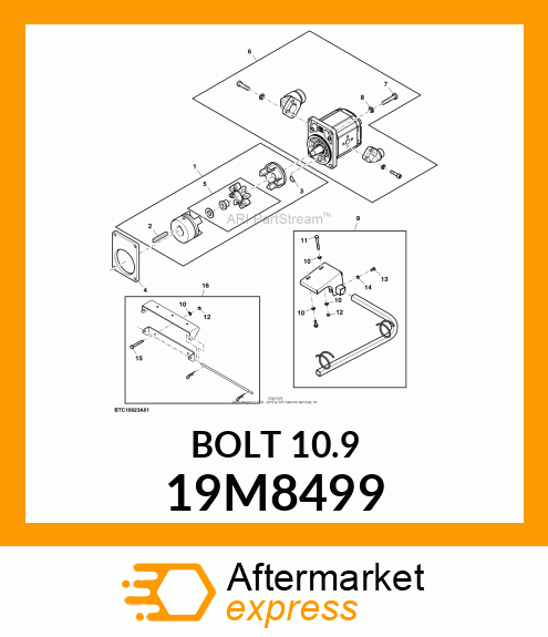 SCREW, HEX HEAD, METRIC 19M8499