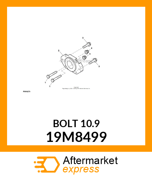 SCREW, HEX HEAD, METRIC 19M8499