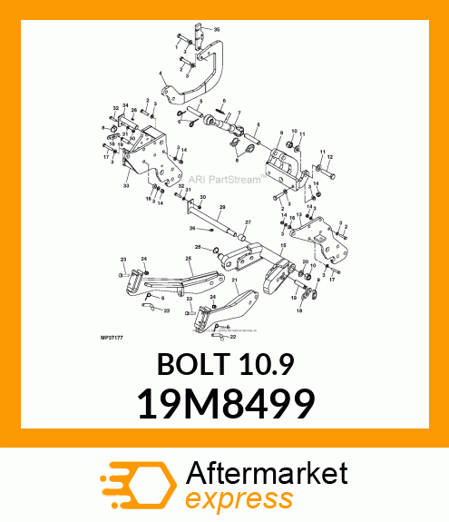 SCREW, HEX HEAD, METRIC 19M8499