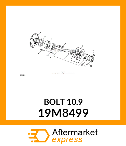 SCREW, HEX HEAD, METRIC 19M8499