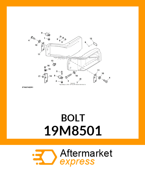 SCREW, FLANGED, METRIC 19M8501