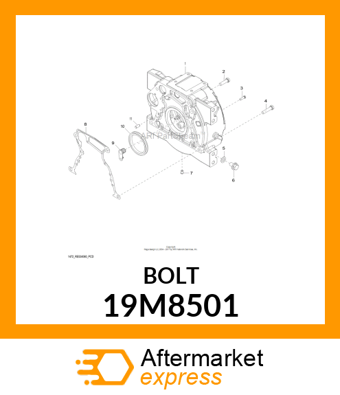 SCREW, FLANGED, METRIC 19M8501