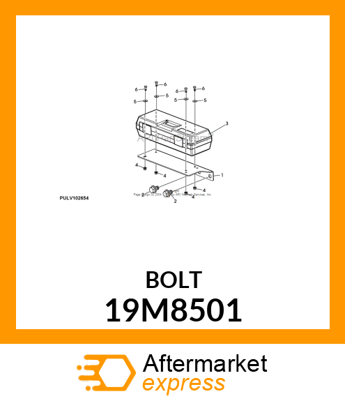 SCREW, FLANGED, METRIC 19M8501