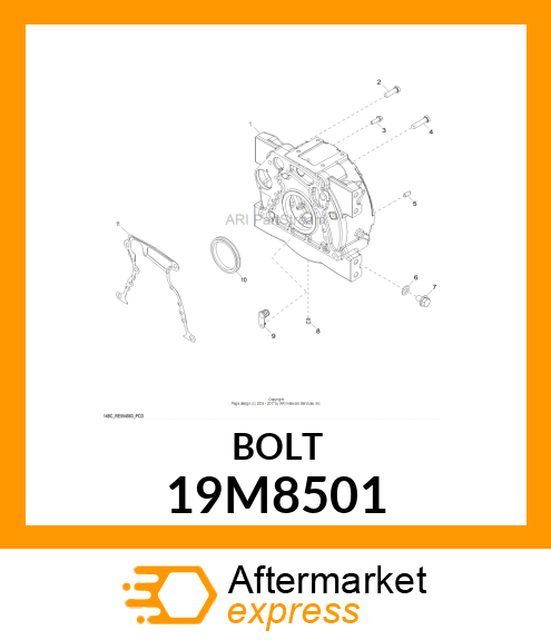 SCREW, FLANGED, METRIC 19M8501