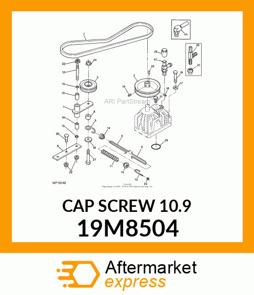 SCREW, HEX HEAD, METRIC 19M8504