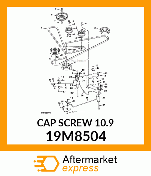 SCREW, HEX HEAD, METRIC 19M8504