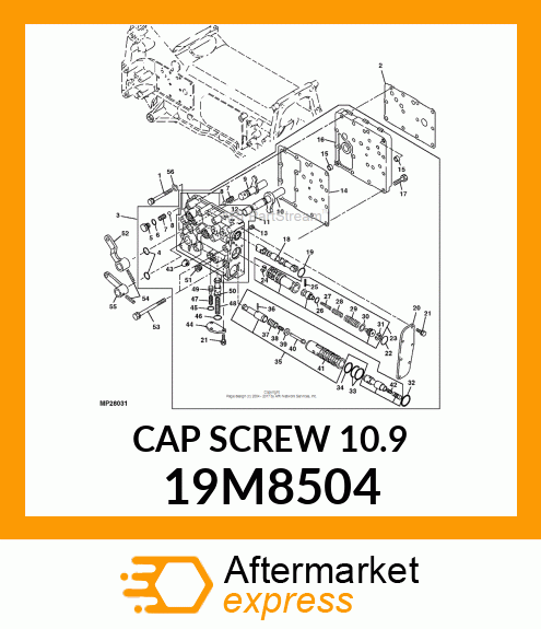 SCREW, HEX HEAD, METRIC 19M8504