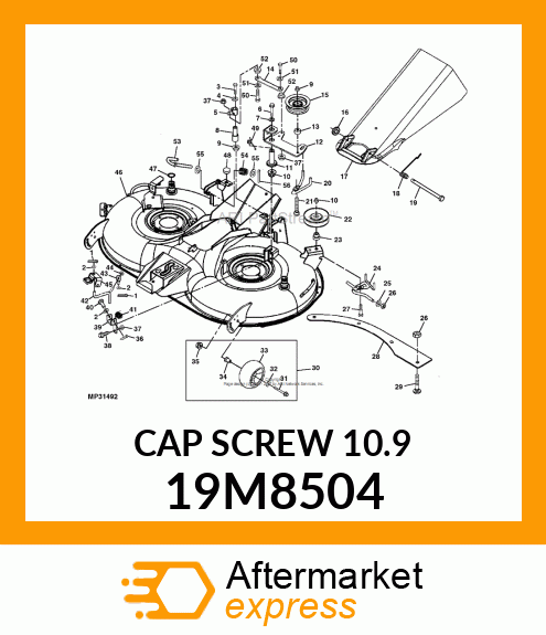 SCREW, HEX HEAD, METRIC 19M8504