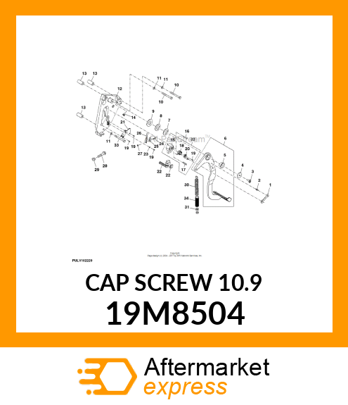 SCREW, HEX HEAD, METRIC 19M8504