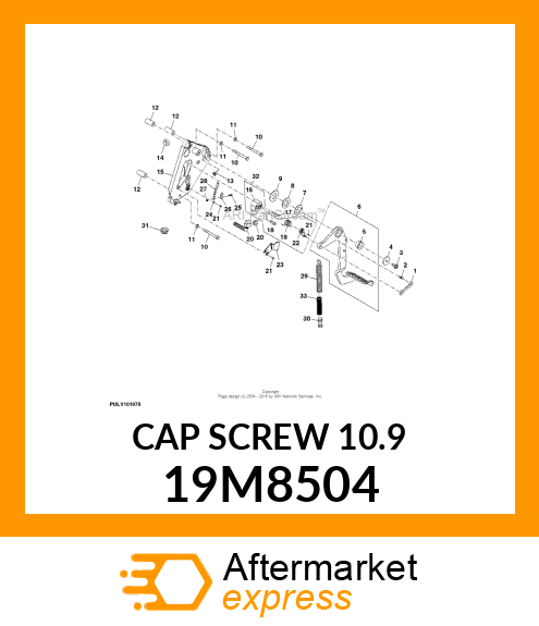 SCREW, HEX HEAD, METRIC 19M8504