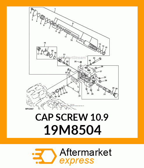 SCREW, HEX HEAD, METRIC 19M8504