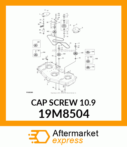 SCREW, HEX HEAD, METRIC 19M8504