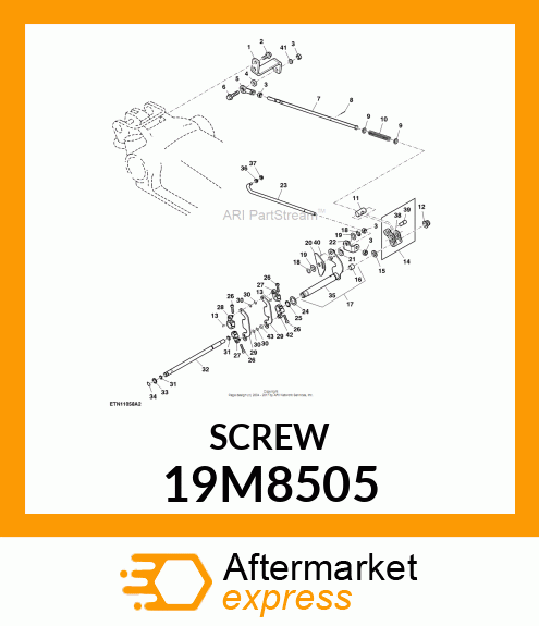 SCREW, HEX SOCKET HEAD, METRIC 19M8505