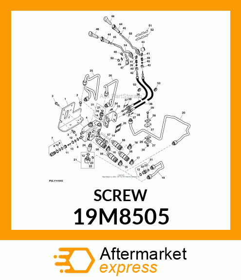 SCREW, HEX SOCKET HEAD, METRIC 19M8505