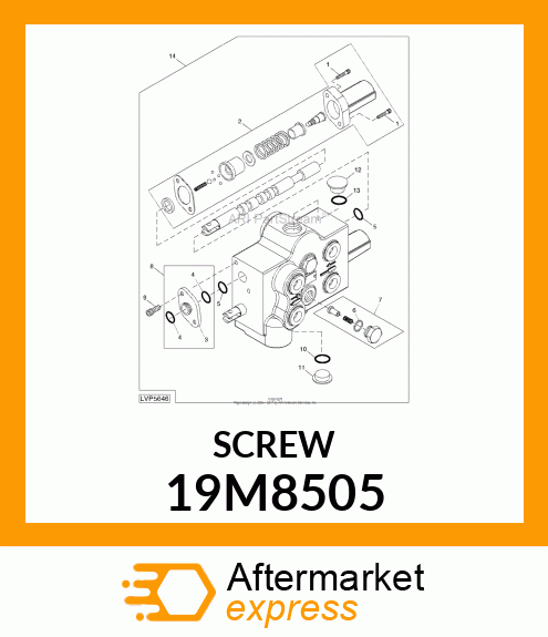 SCREW, HEX SOCKET HEAD, METRIC 19M8505