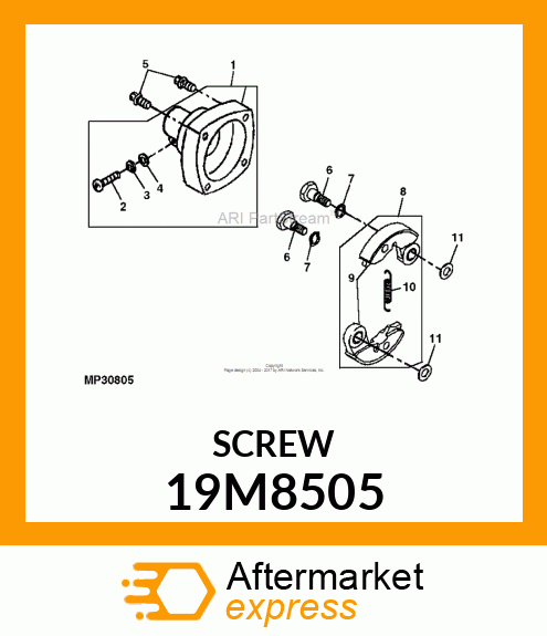 SCREW, HEX SOCKET HEAD, METRIC 19M8505